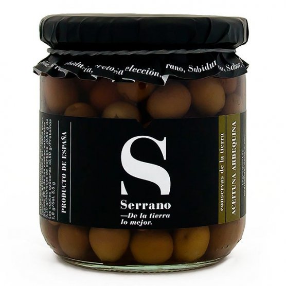 Aceituna Arbequina 350 grs. Conservas Serrano Calahorra