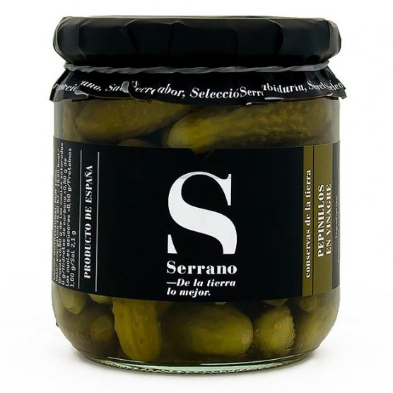 Pepinillos en Vinagre 355 grs. Conservas Serrano Calahorra
