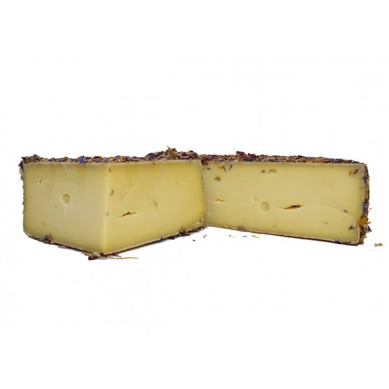 Queso Lola Montez de Vaca Cubierto de Flores.  200 grs.