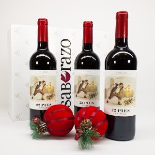 Selección Regalo  Vino Rioja 22 Pies Crianza 2018 (3 Botellas)