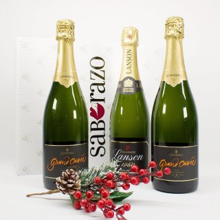 Regalo Selección Espumosos, Lanson y Gran Reserva Brut Nature (3 botellas)