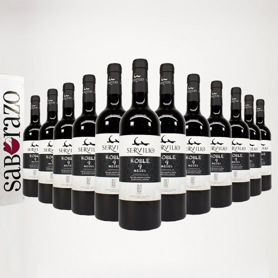 Selección Regalo Vino Tinto Servilio 9 meses 2019 (12 botellas)