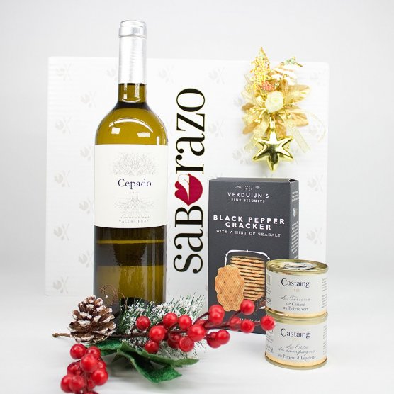 Regalo Gourmet Patés Castaing con Blanco Cepado Godello 2023
