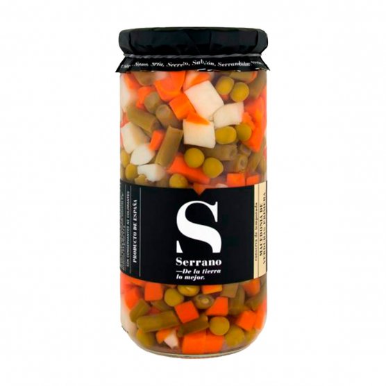 Macedonia de Verduras al natural 660 grs. Conservas Serrano Calahorra
