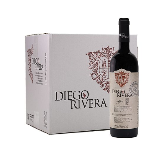 Diego Rivera Crianza 2020 Denominación de Origen Ribera del Duero (Caja 6 botellas )